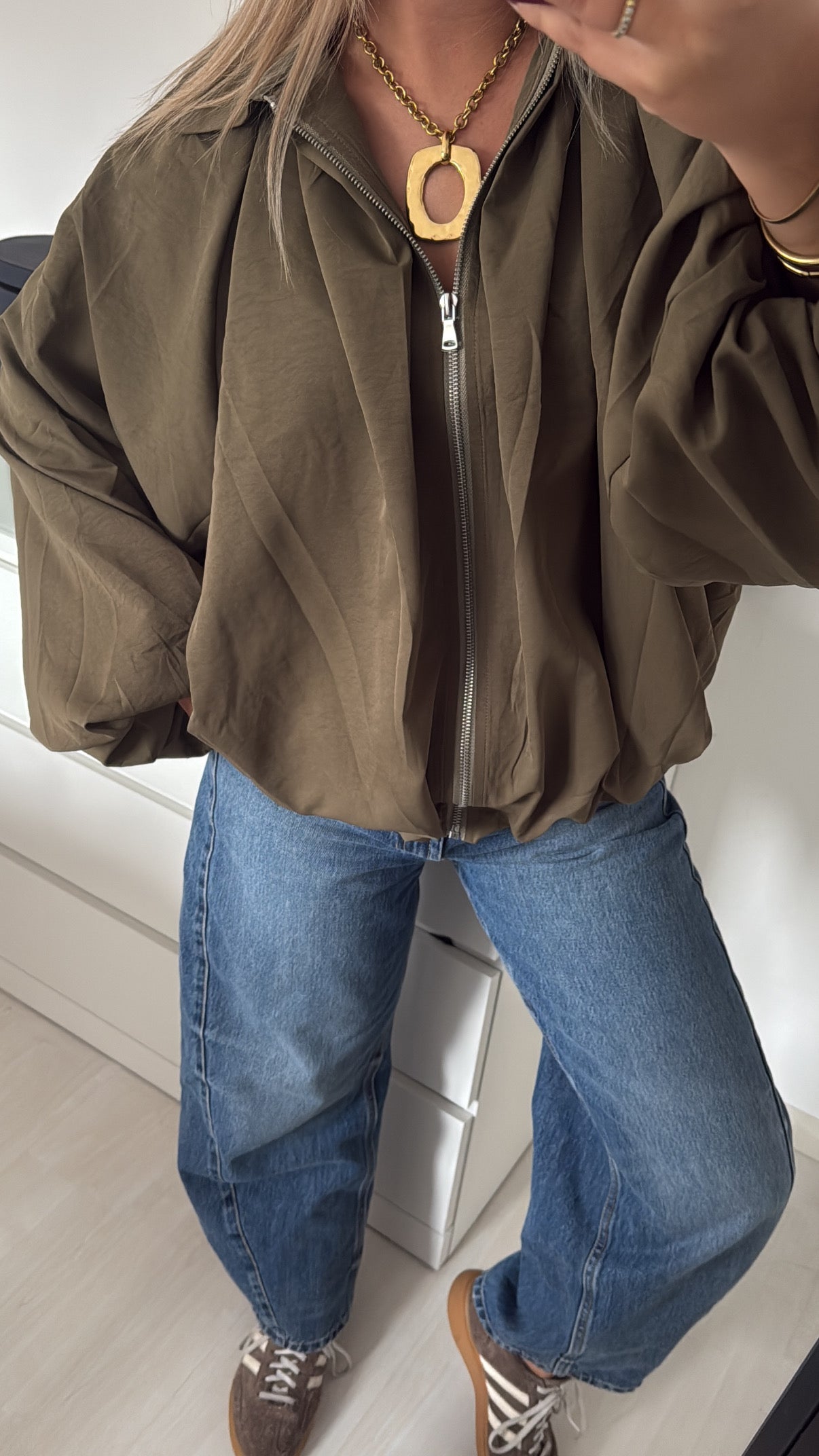 Balloon Jacket Green