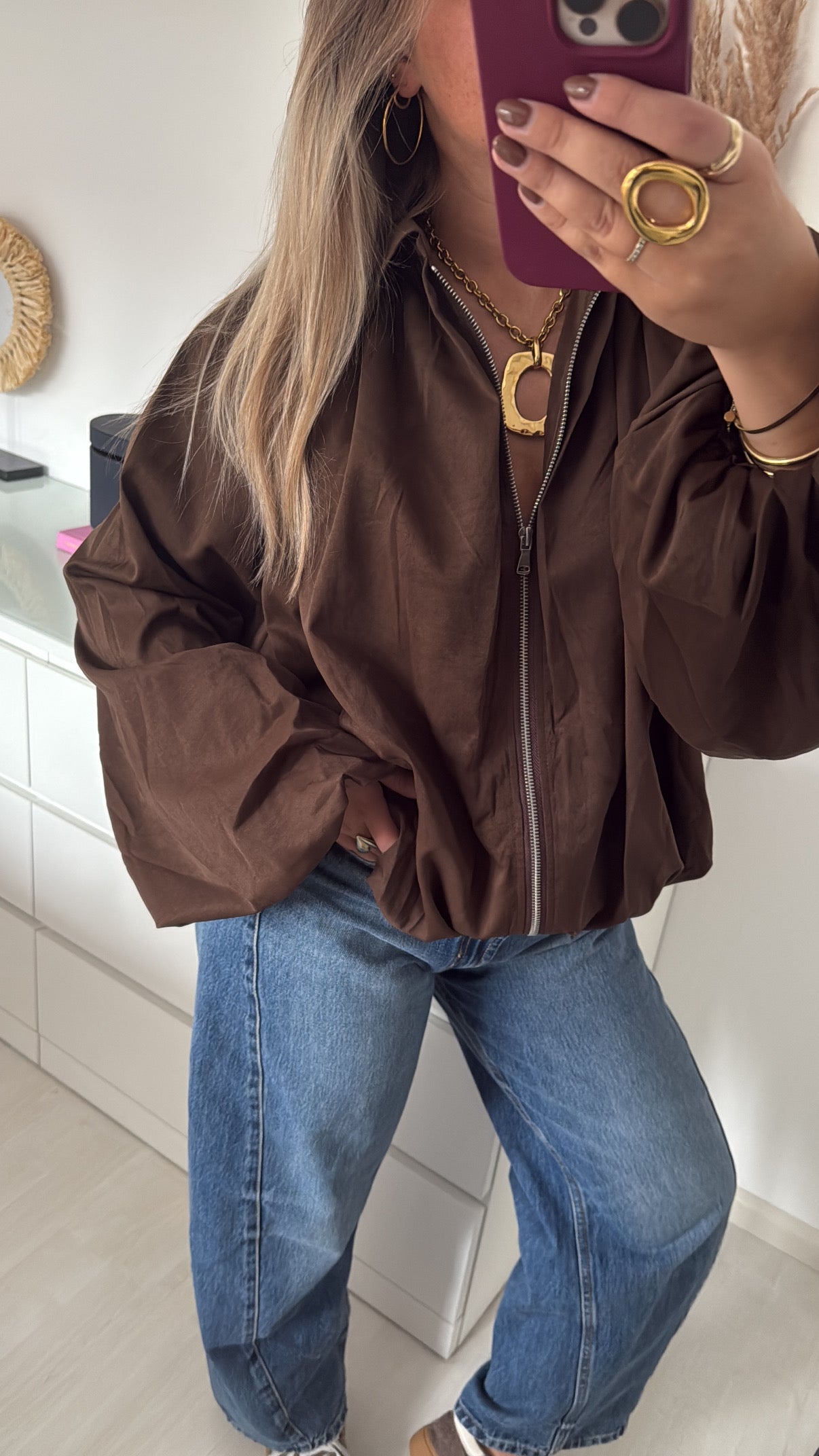 Balloon Jacket Brown