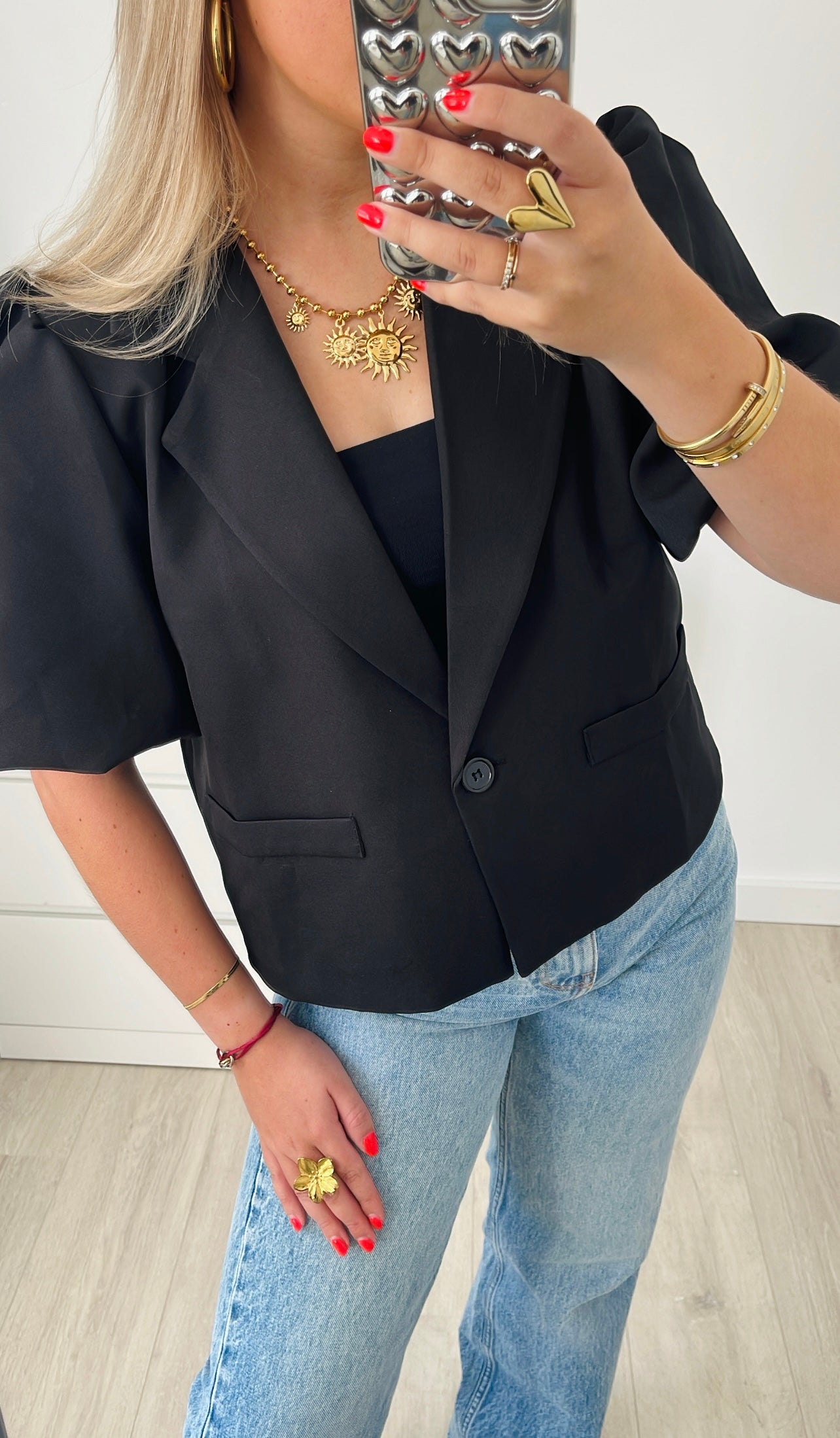 Cherry Blazer Black