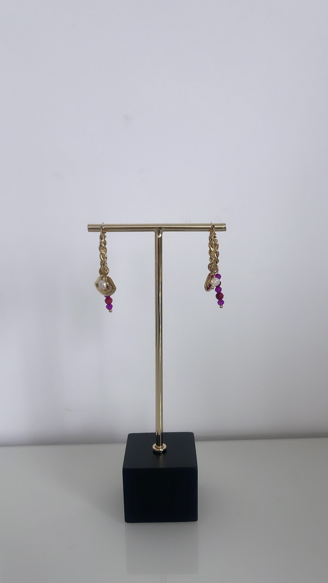 FUCHSIA KISS oorbellen