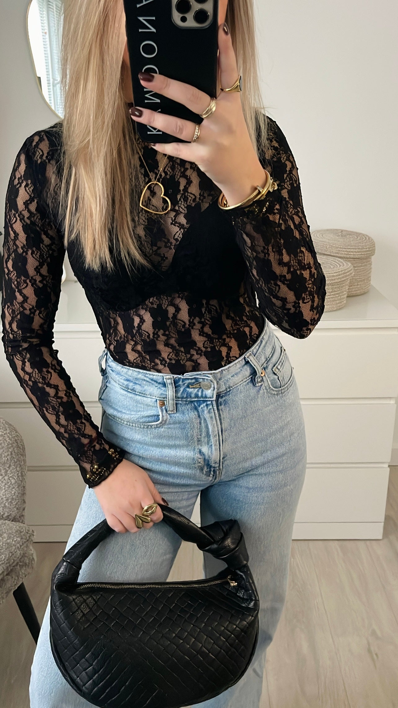 Lace Top Black