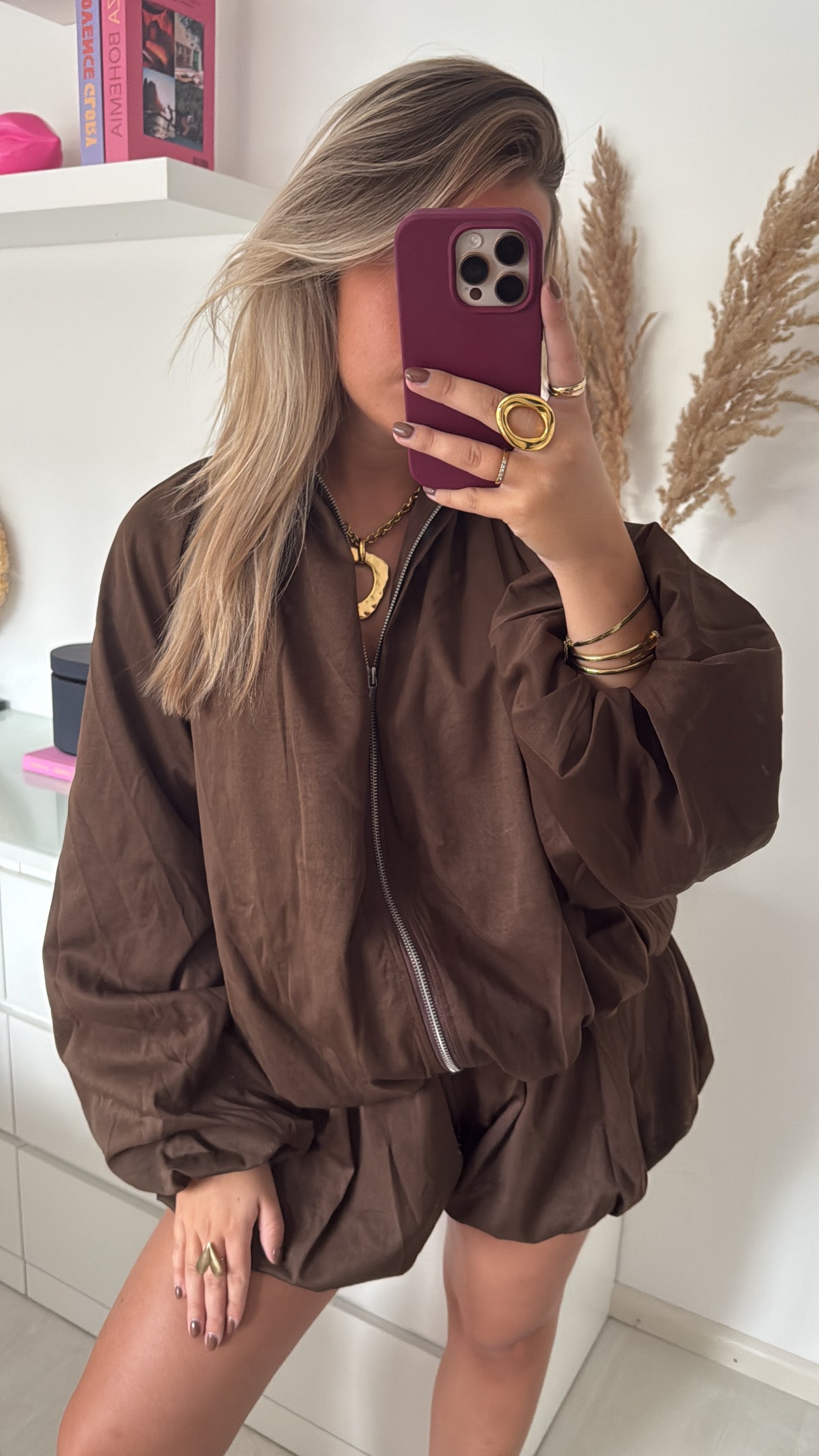 Balloon Jacket Brown