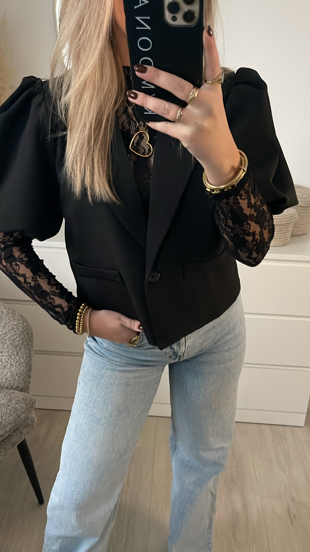 Lace Top Black