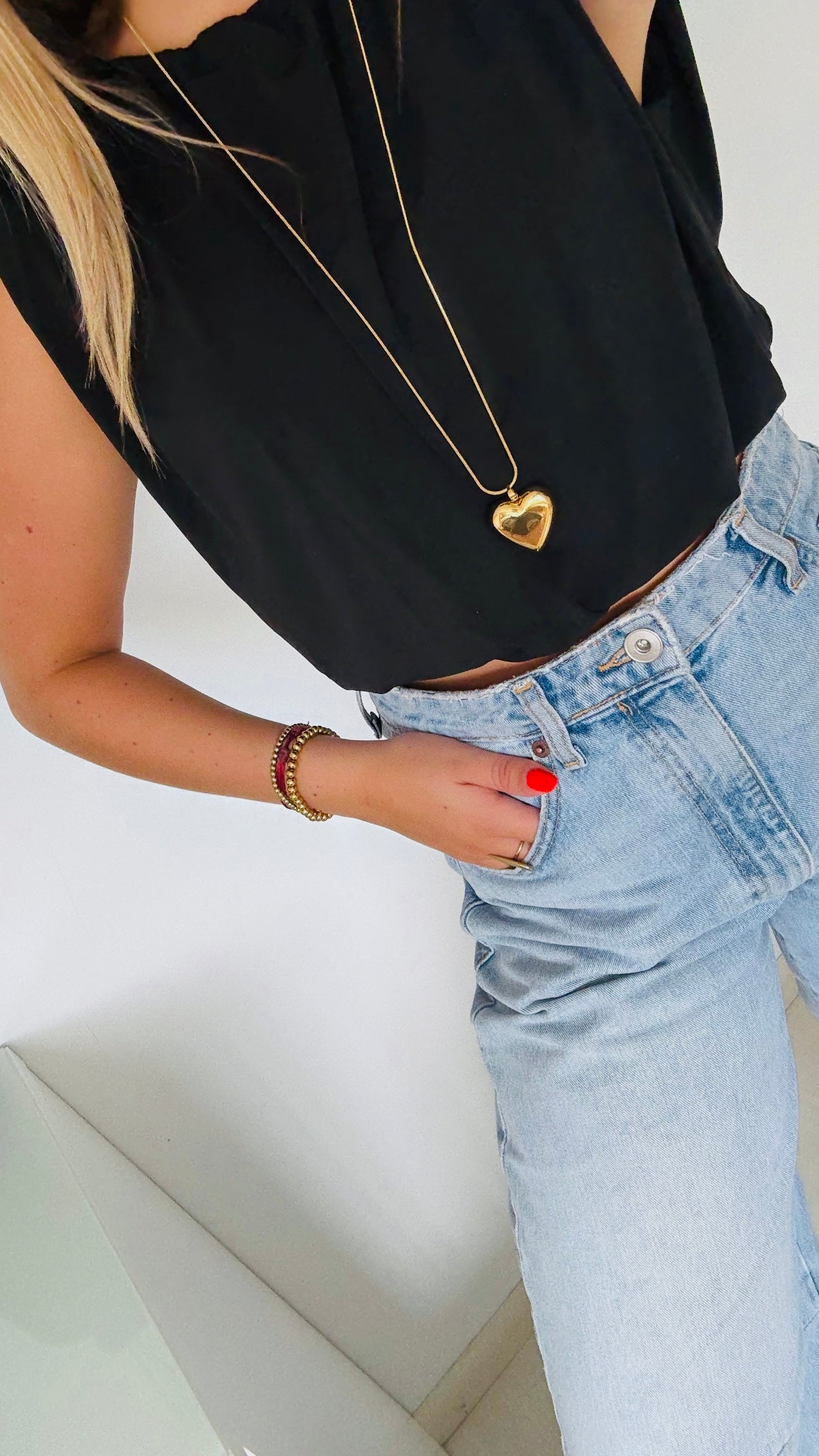 LONG HEART ketting