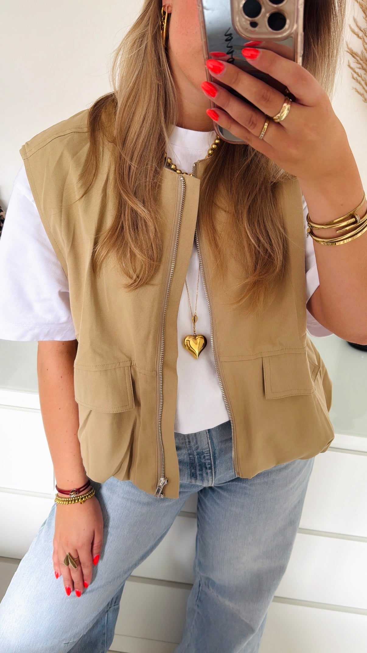 Army Gilet Beige