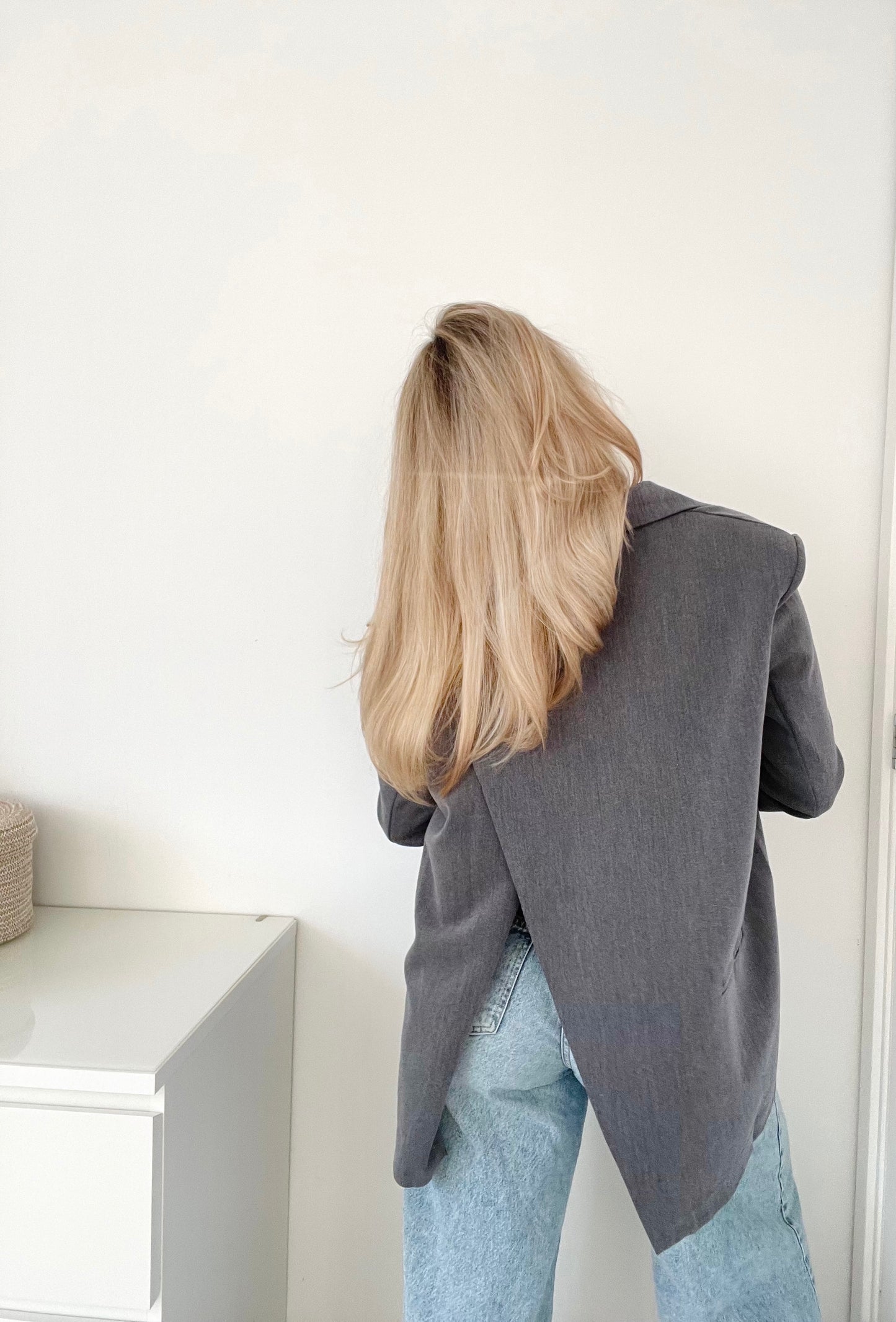 Split Blazer Grey