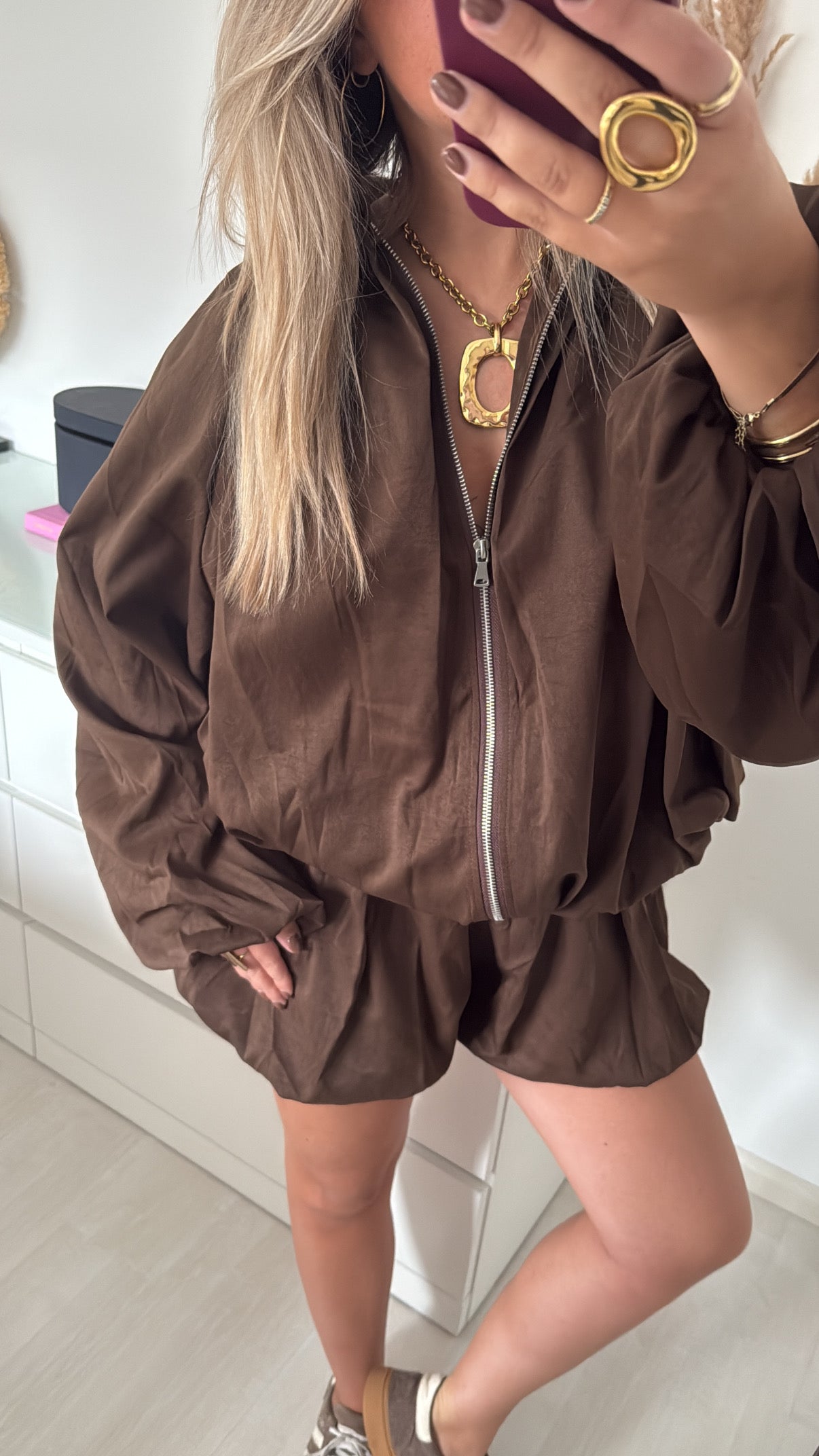 Balloon Jacket Brown