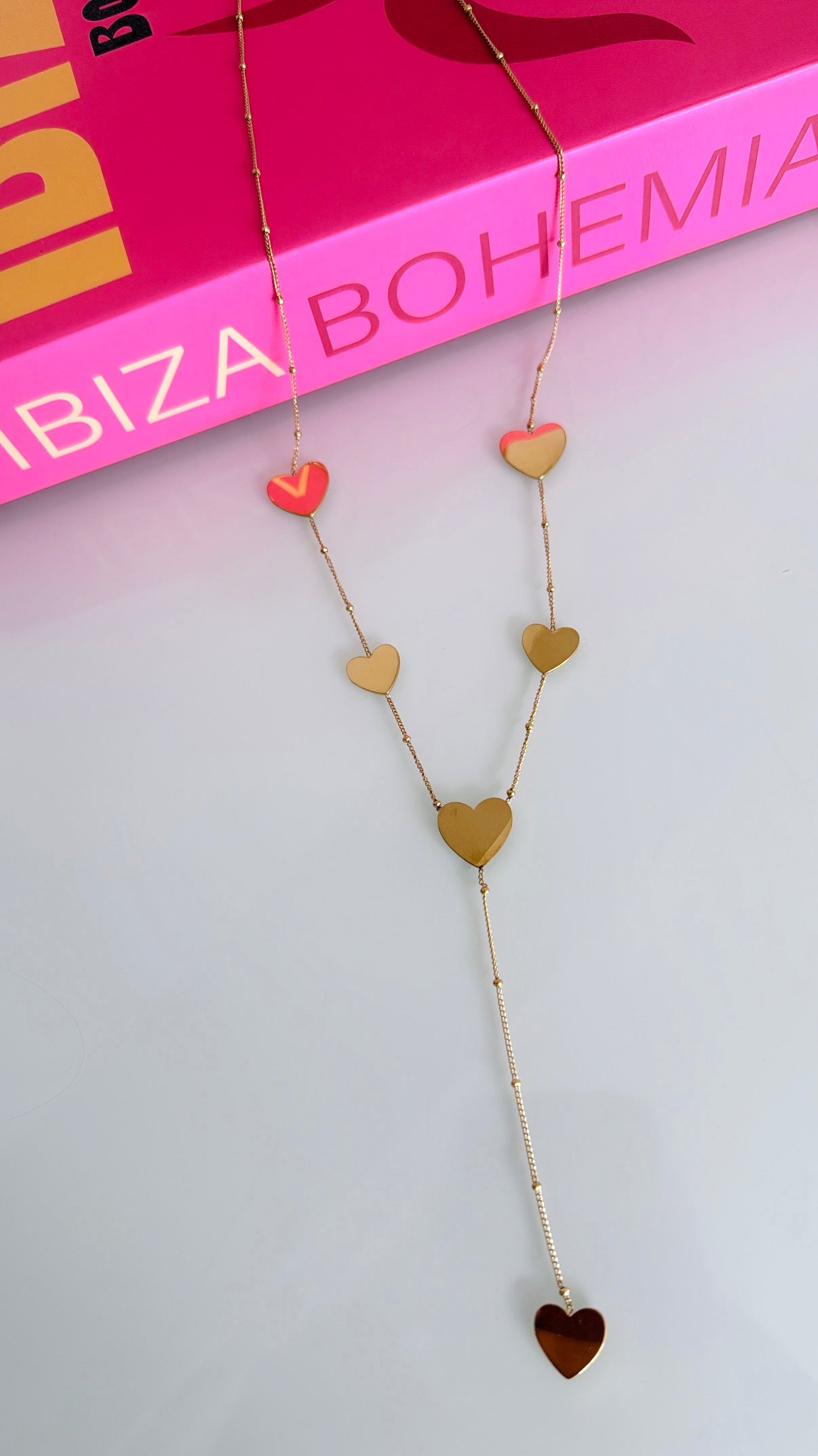 Y HEARTS DOT ketting
