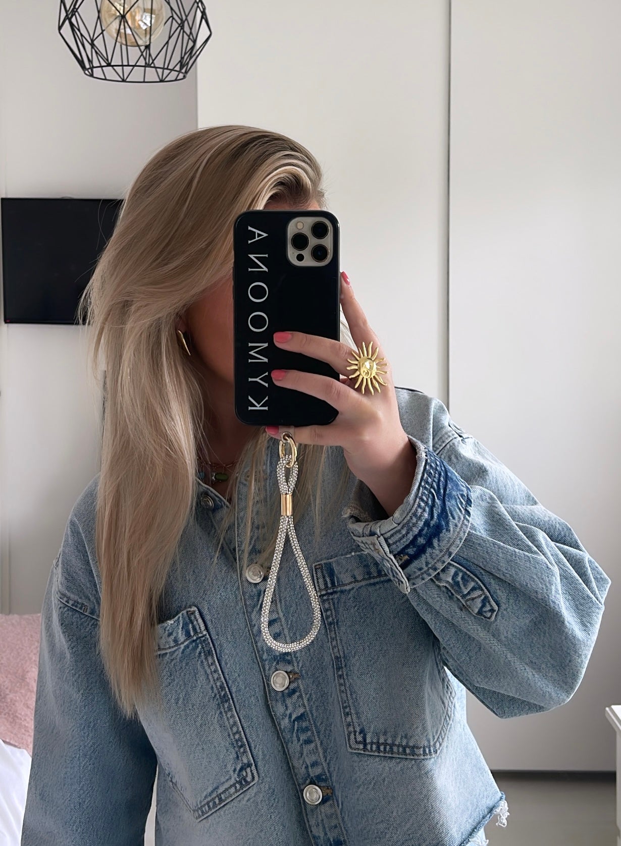 Phone Cord - Zirkonia Silver