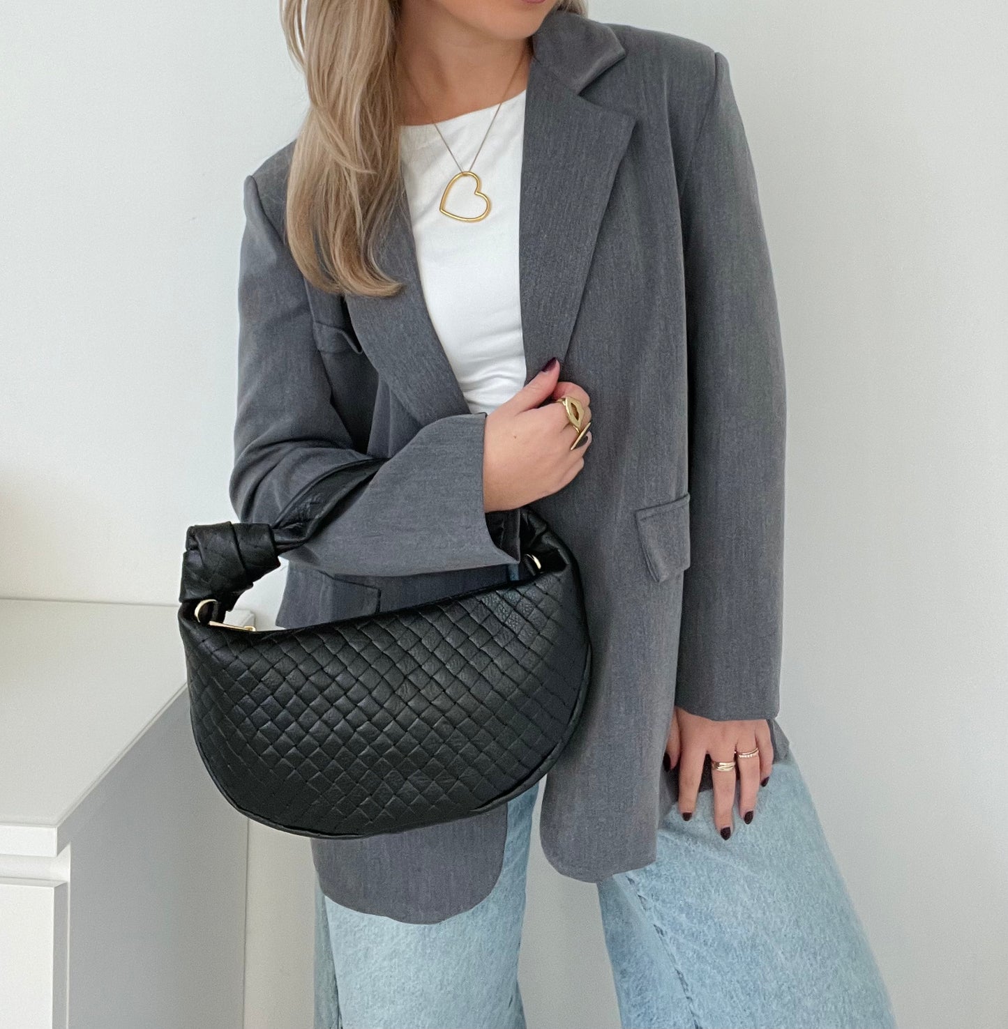Split Blazer Grey