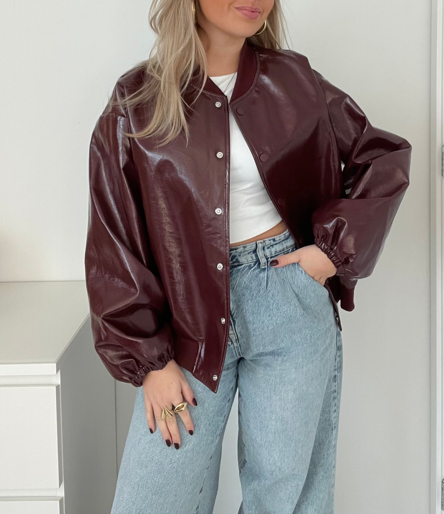 Bomber Jacket Bordeaux