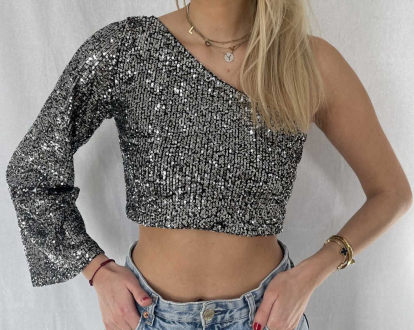 Sparkle top - Silver