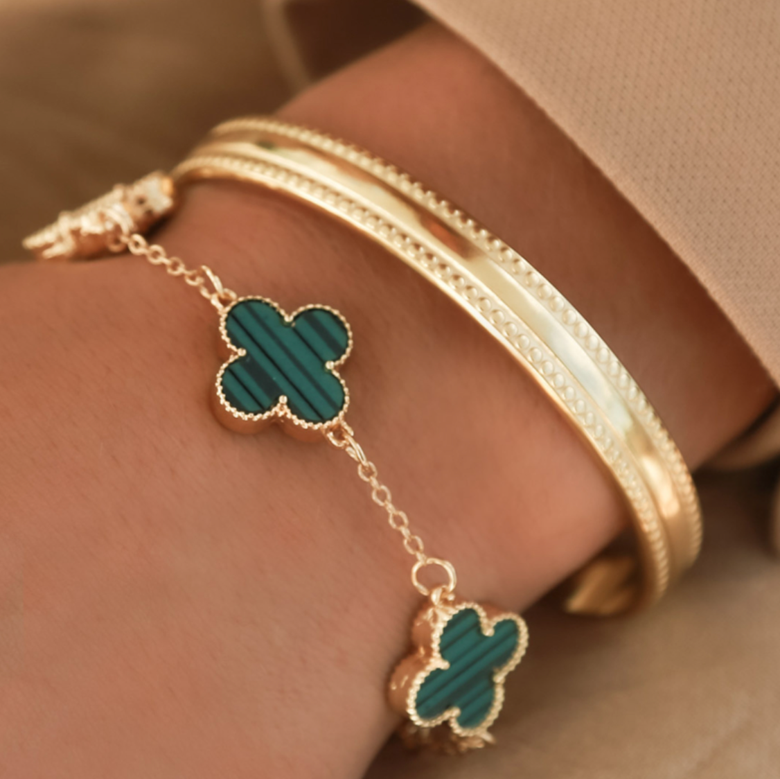 Armband Clover - Green