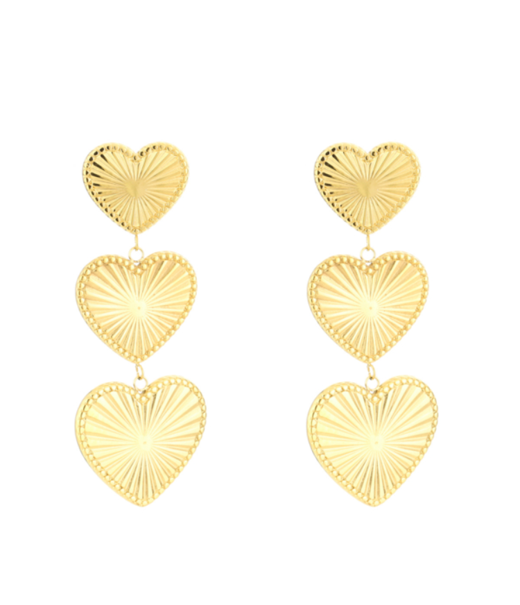 DISCO HEART oorbellen