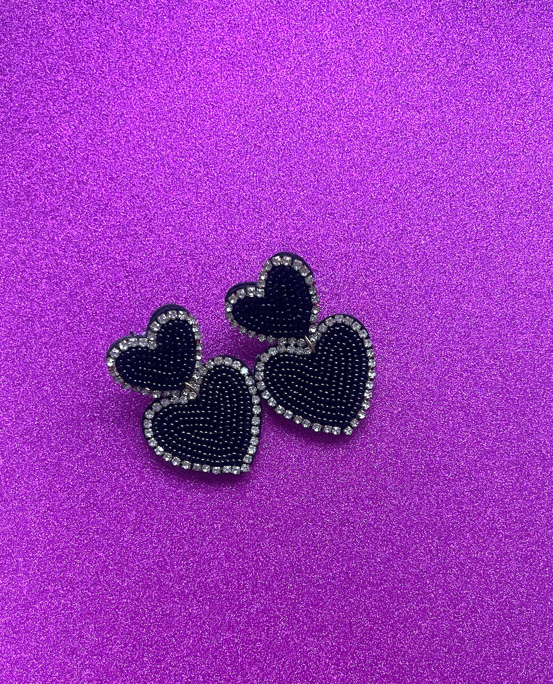 SHINE BRIGHT oorbellen - Black