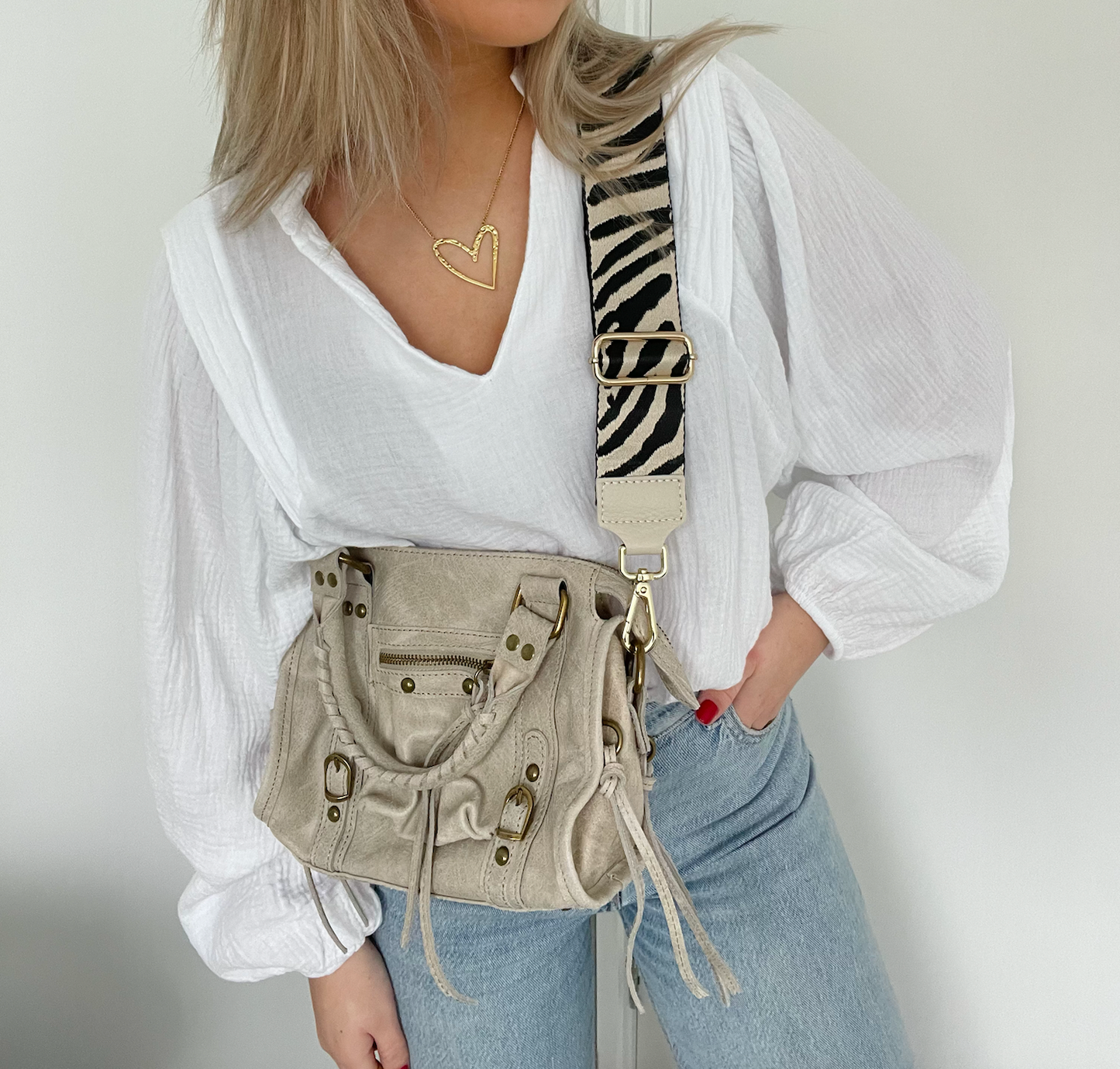 BAG STRAP ZEBRA