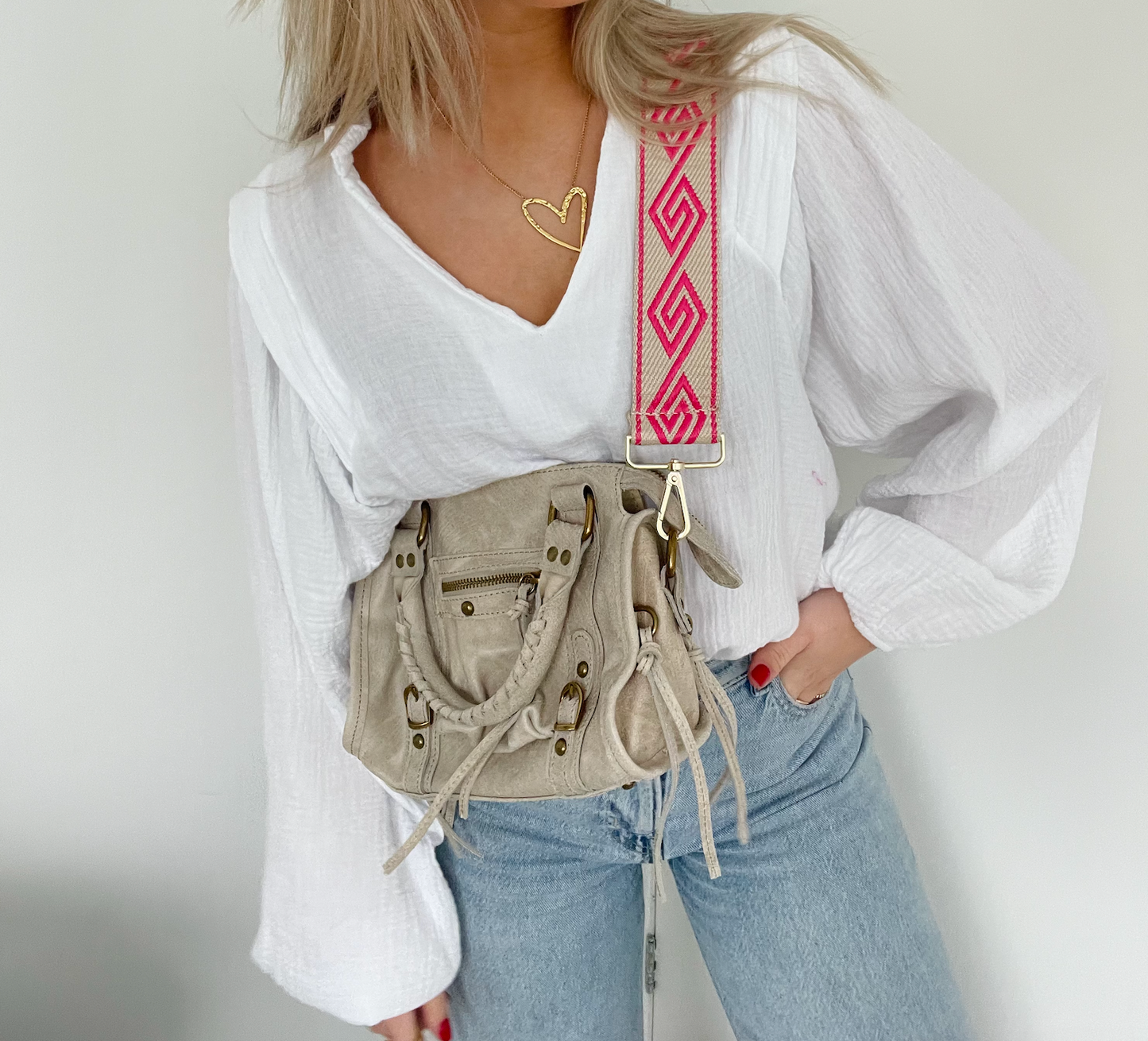 BAG STRAP PINK