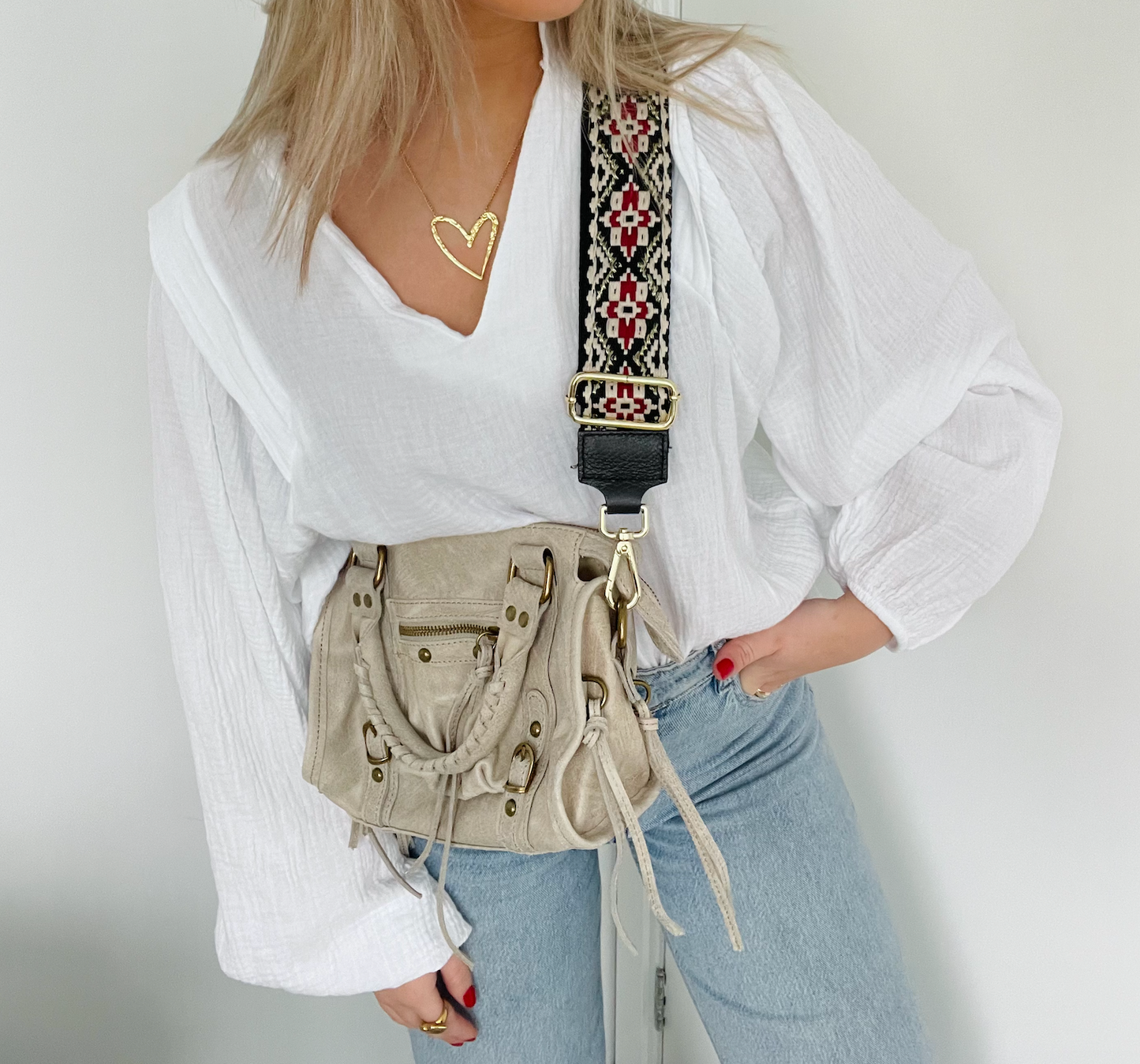 BAG STRAP RED