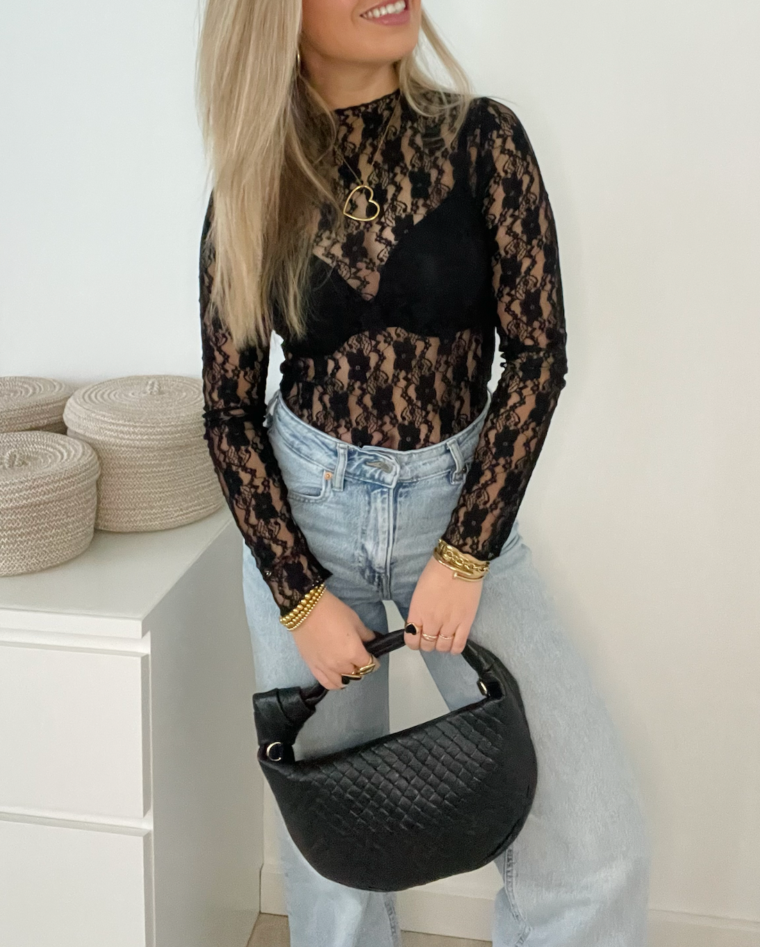 Lace Top Black