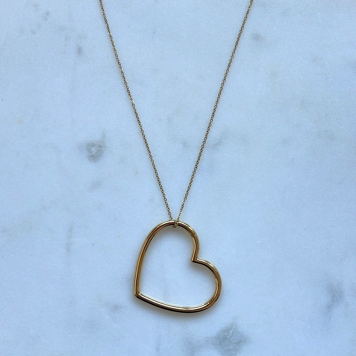 XL OPEN HEART ketting