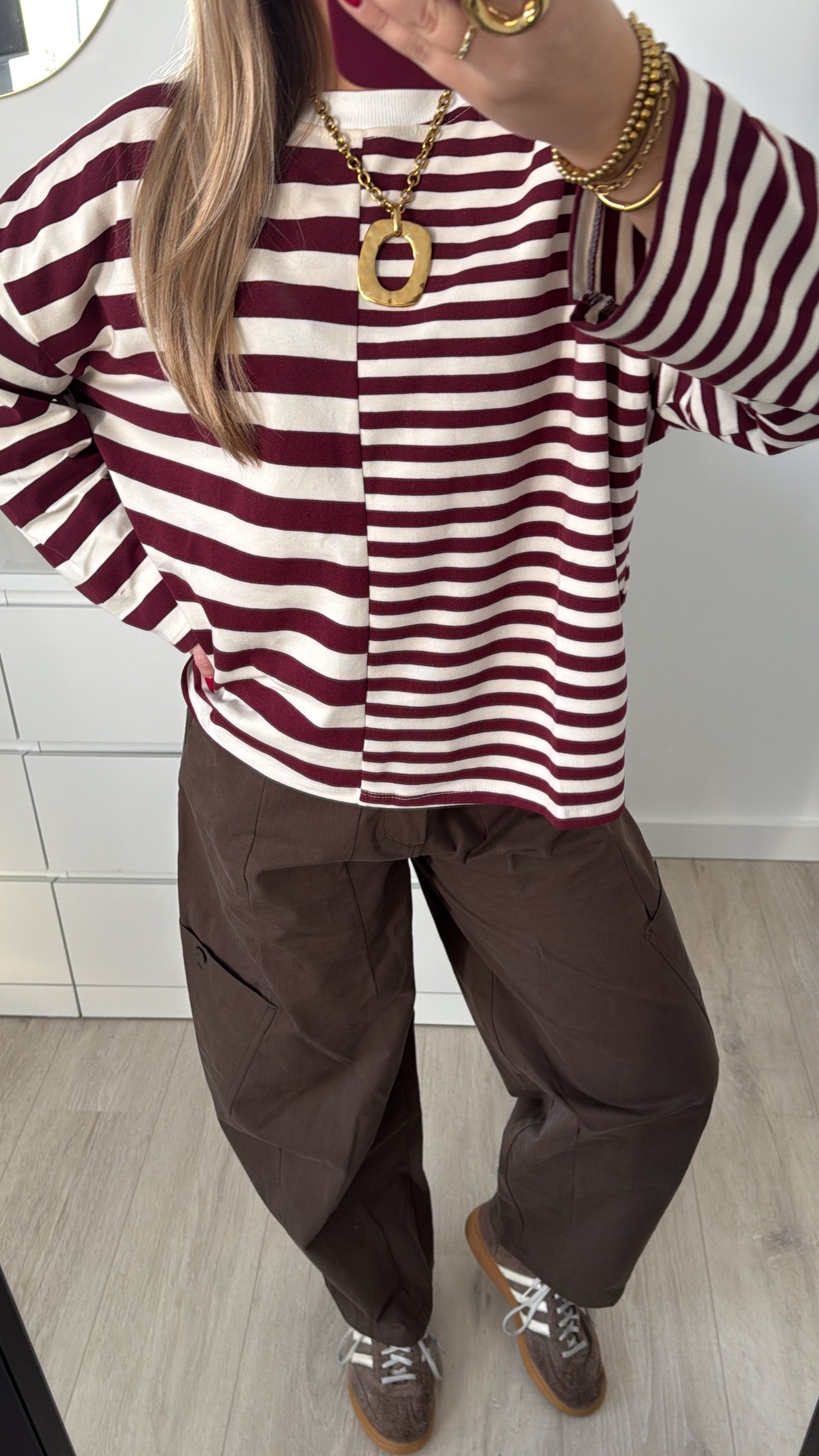 Striped Longsleeve Bordeaux