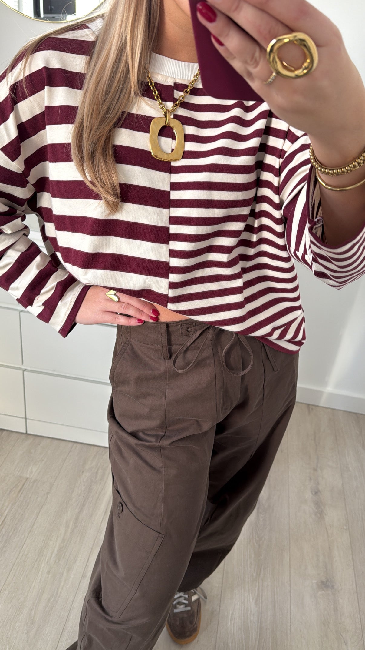 Striped Longsleeve Bordeaux