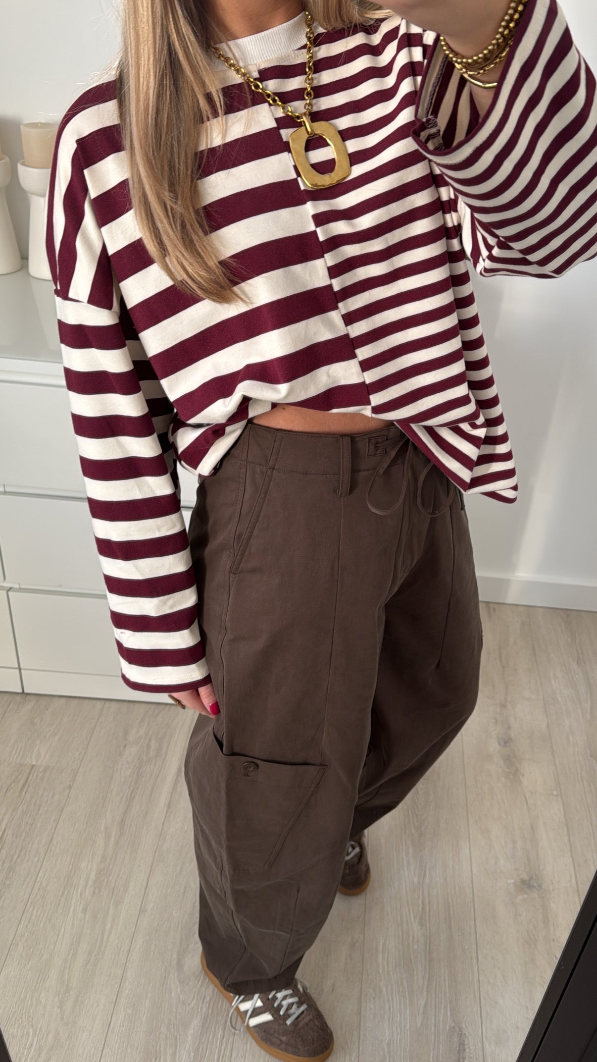 Striped Longsleeve Bordeaux