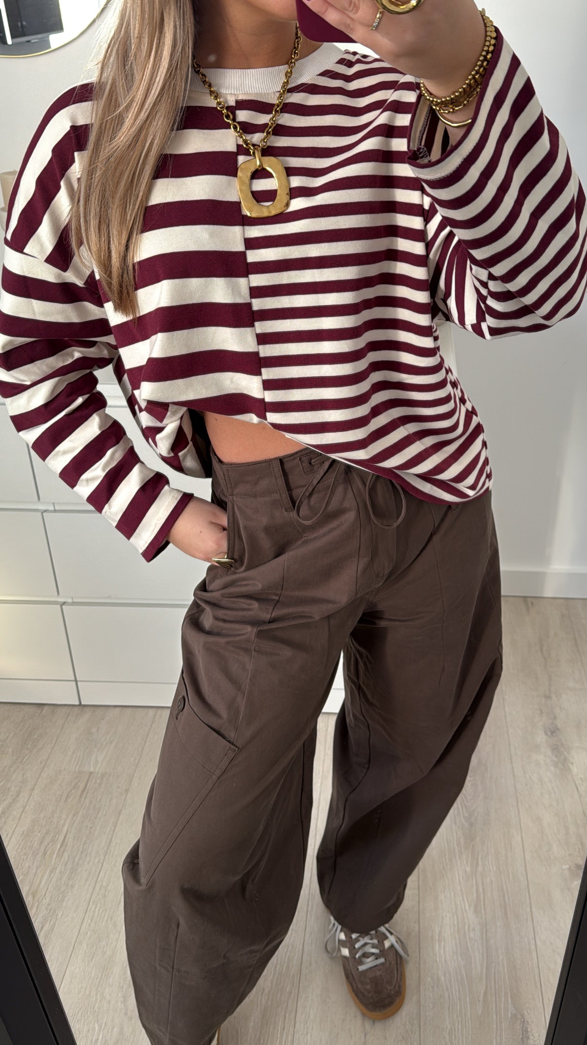 Striped Longsleeve Bordeaux