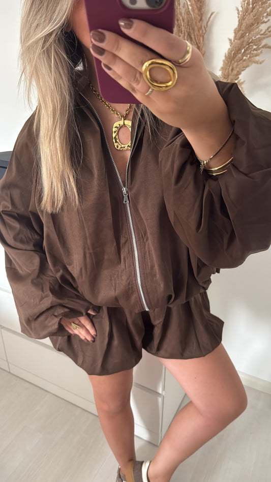 Balloon Short Brown