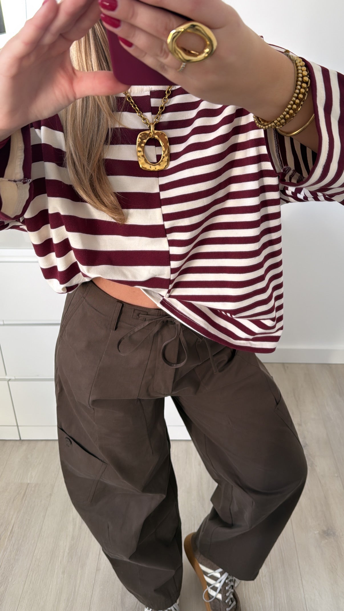Striped Longsleeve Bordeaux