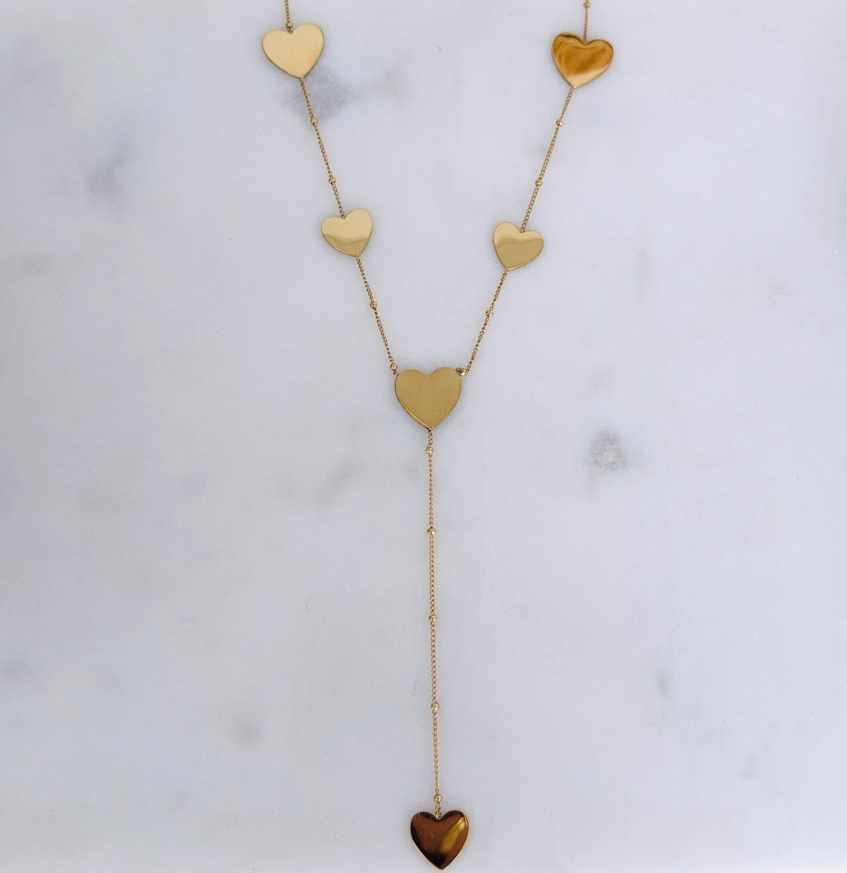 Y HEARTS DOT ketting