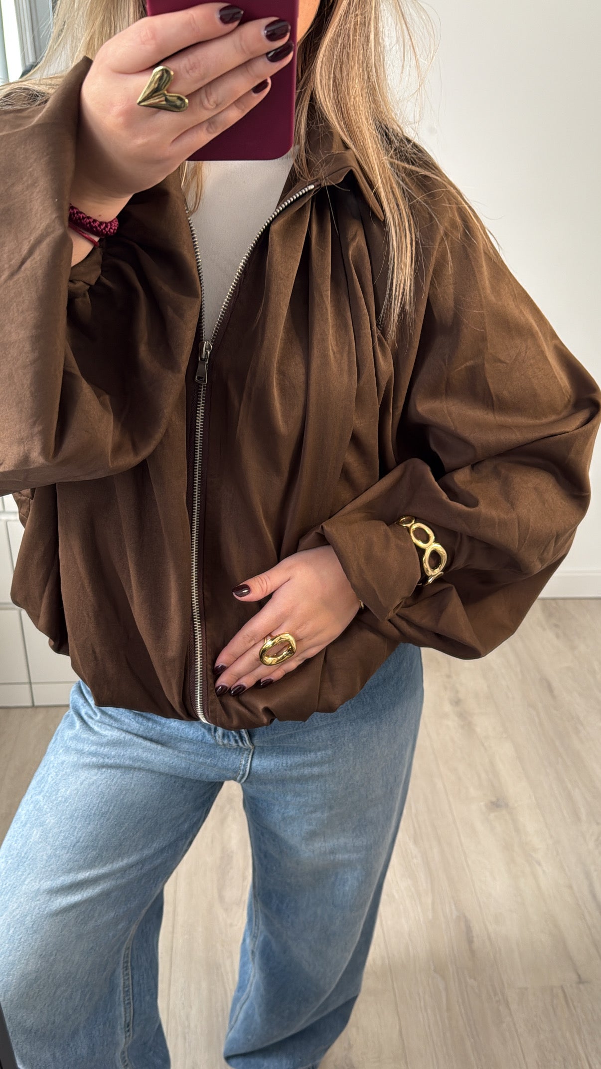 Balloon Jacket Brown