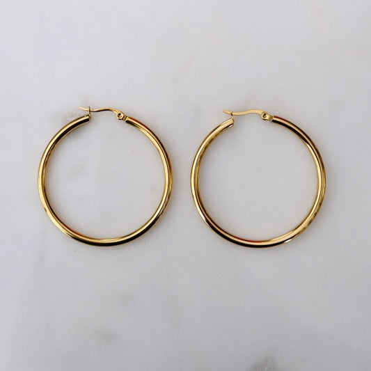 THIN HOOP oorbellen