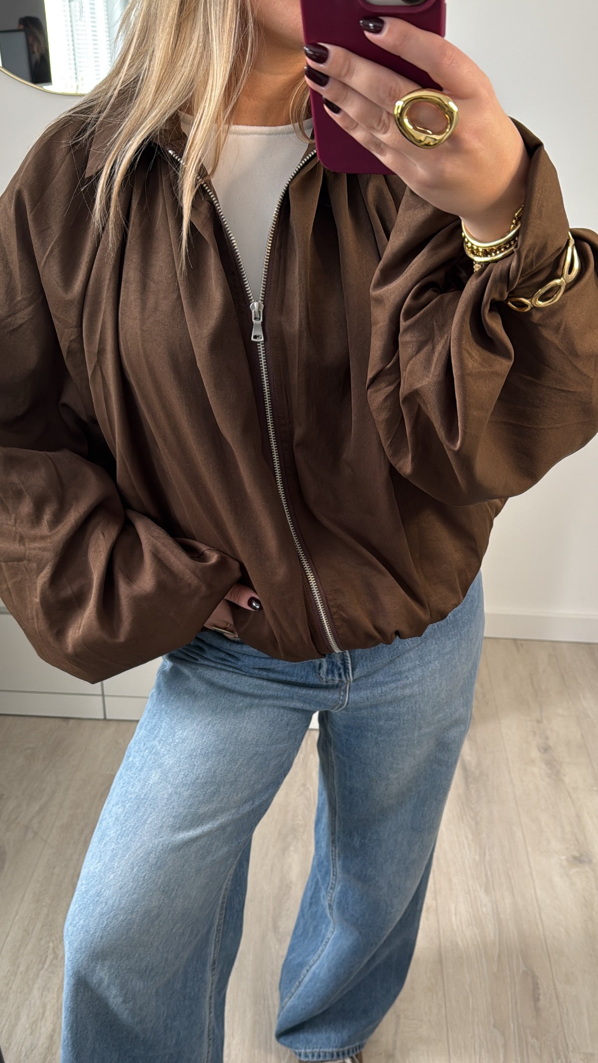 Balloon Jacket Brown