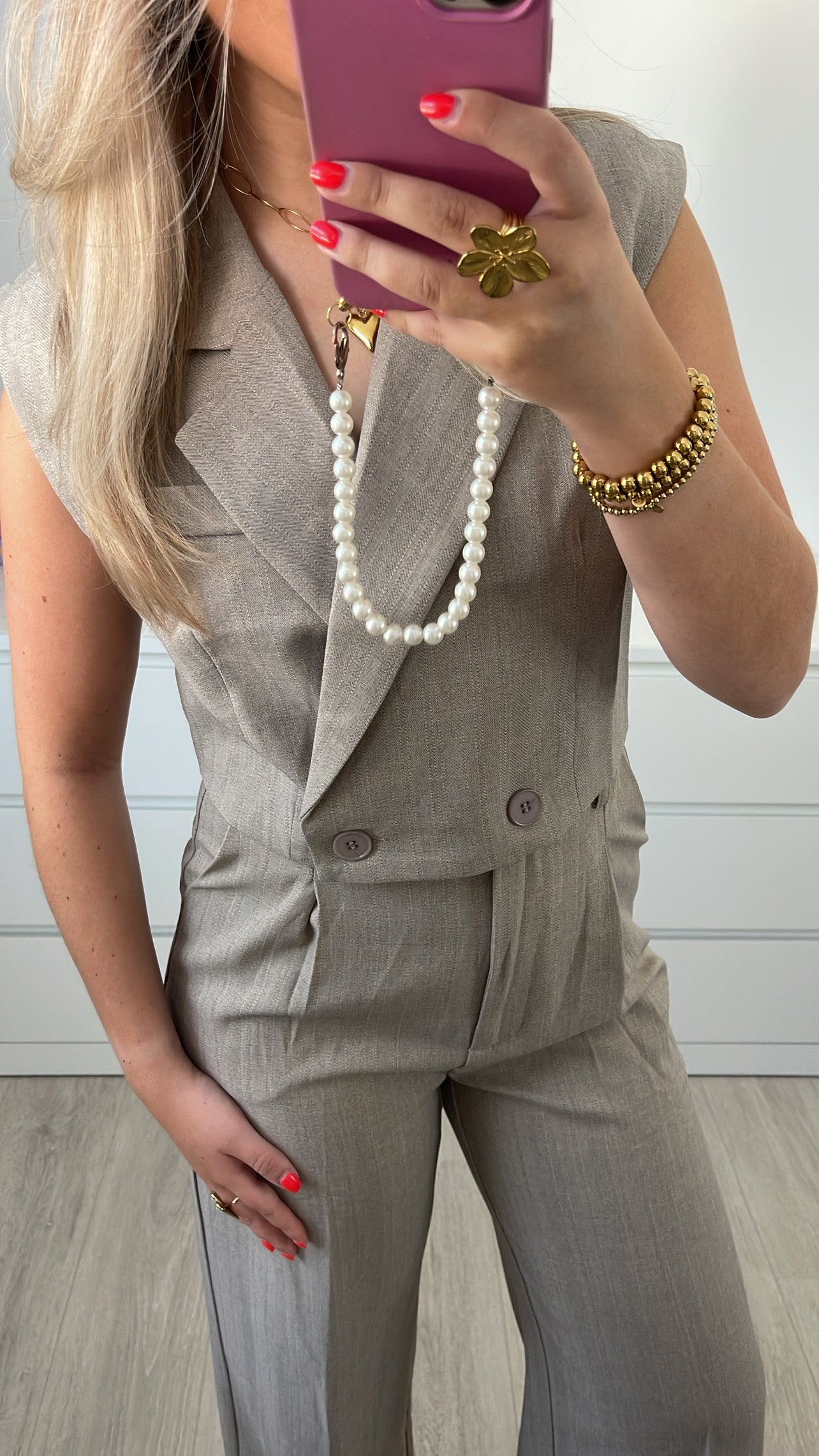 Nomi Gilet Taupe