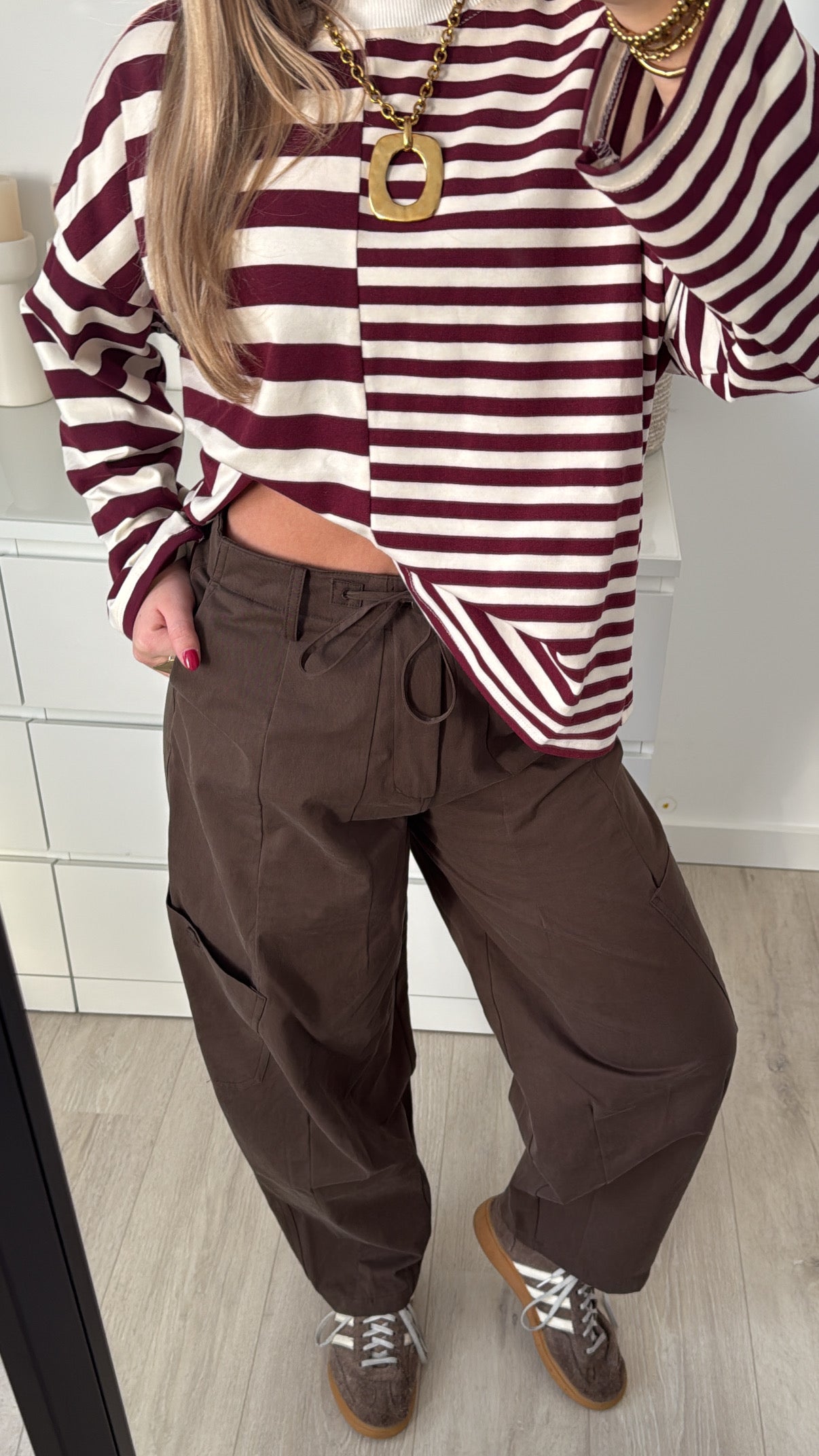 Striped Longsleeve Bordeaux