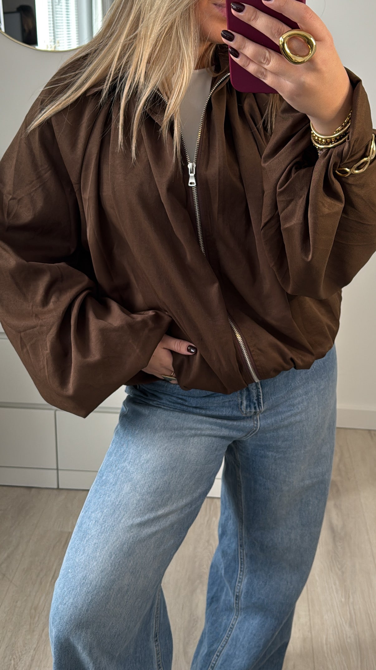 Balloon Jacket Brown