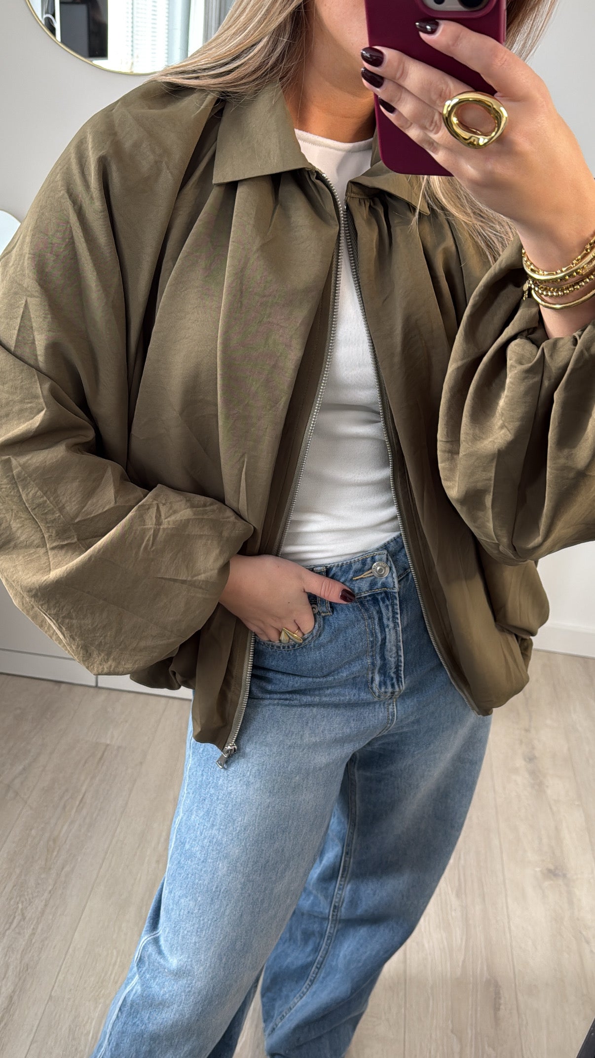 Balloon Jacket Green