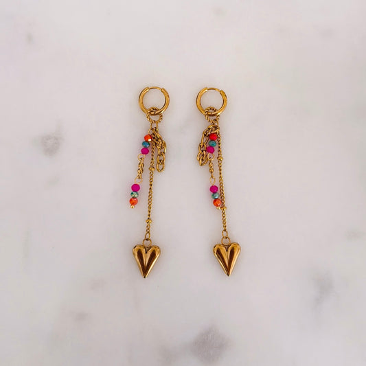 SUMMER HEART oorbellen