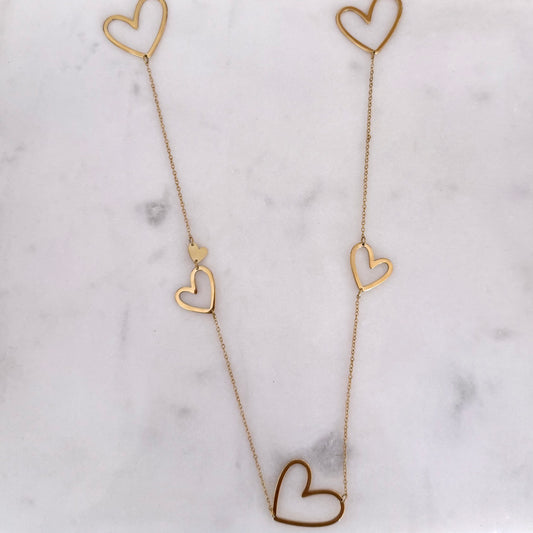 LONG HEARTS ketting