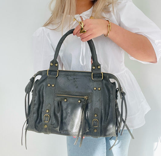 City Studs Bag L - Dark Green