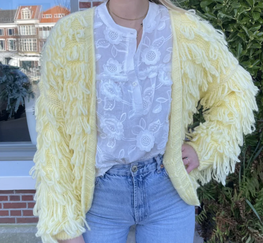 Fringe vest - Yellow