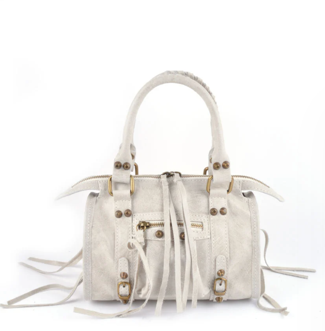 City Studs Bag - Beige