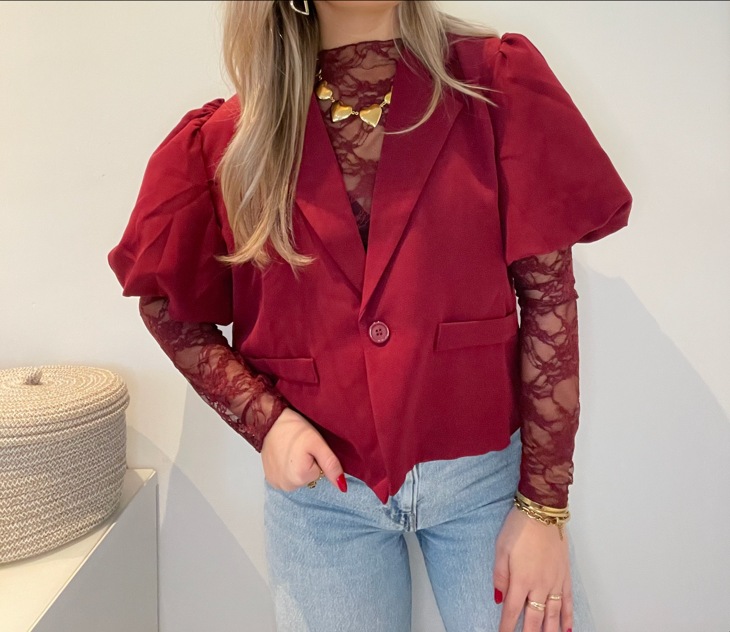 Lace Top Bordeaux